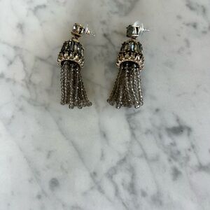 Banana Republic Grey Tassel Earrings